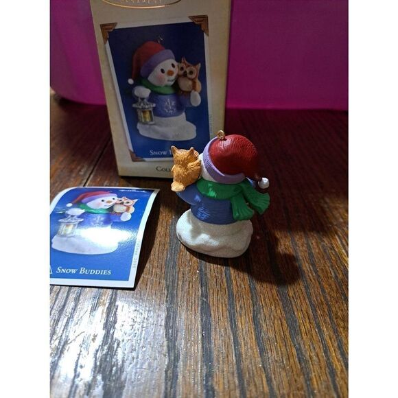 2005 Hallmark Keepsake Snow Buddies #8 Christmas Holiday Ornament Snowman Owl - Picture 2 of 4